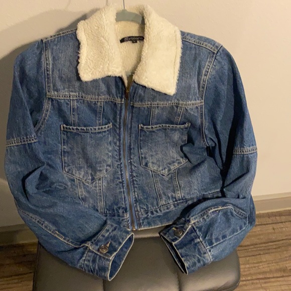 Apriljeans Jackets & Blazers - Denim Jacket with Cozy Teddy Lined Collar